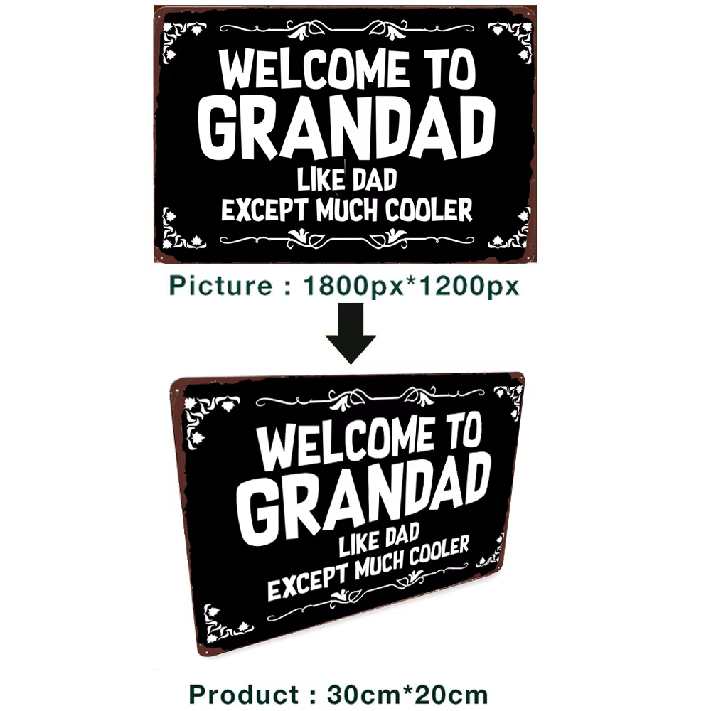 30x20CM_30X15CM Custom Metal T - Home Decor Wall Stickers reseña y precio