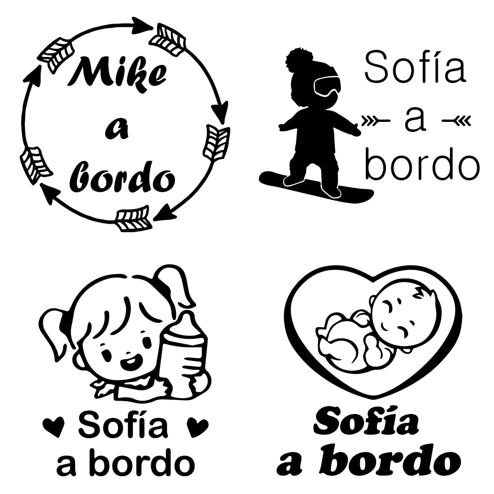 1pc Vinyl baby a bordo colorfu - Home Decor Wall Stickers reseña y precio