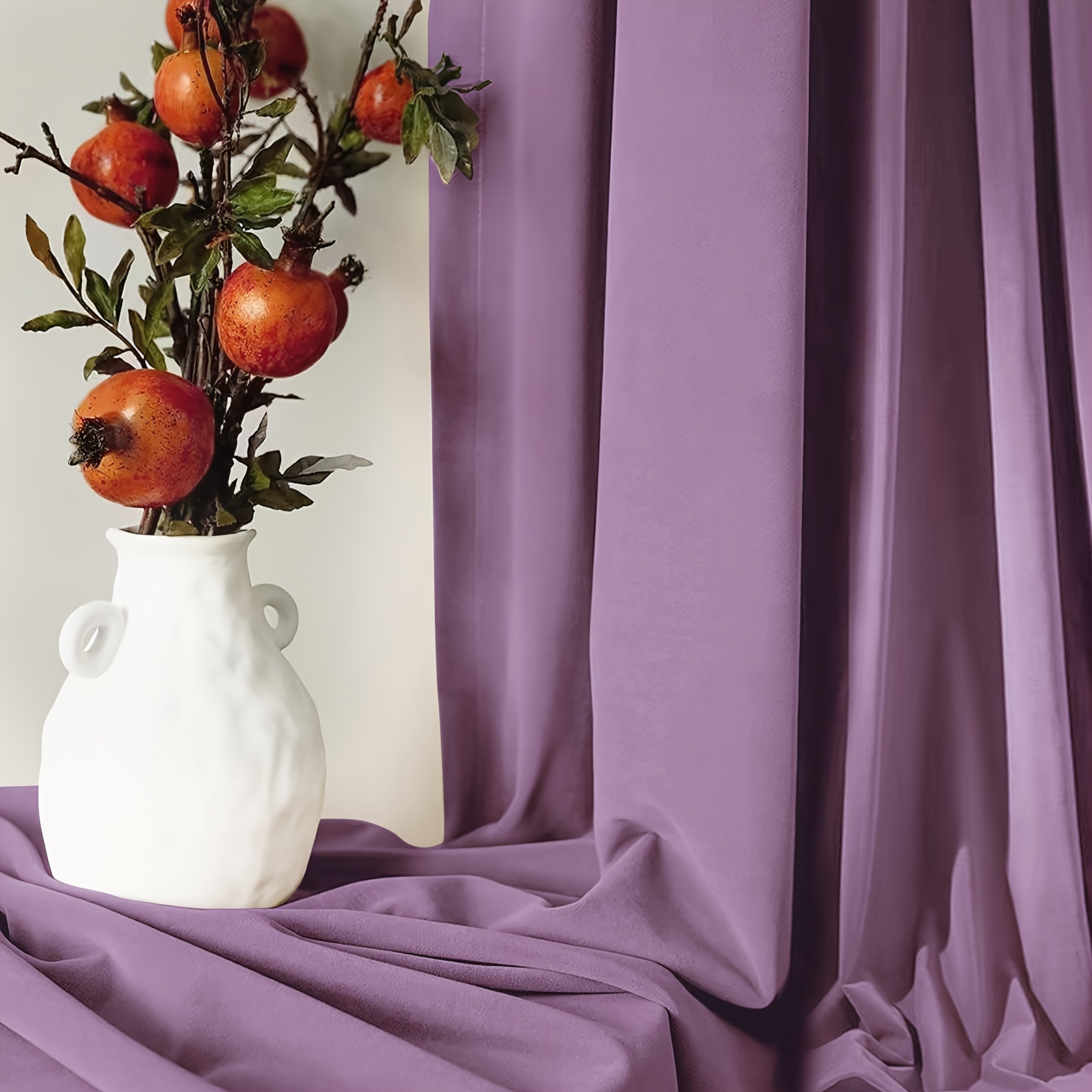 2 Panels Velvet Blackout Curta - Yarn Home Decor reseña y precio