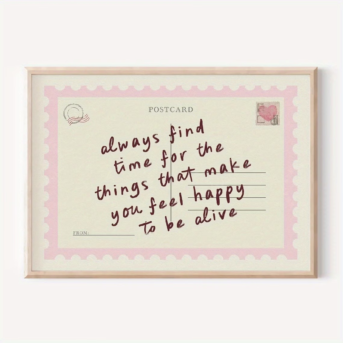 Retro Postcards That Encourage - Home Decor On Wall reseña y precio