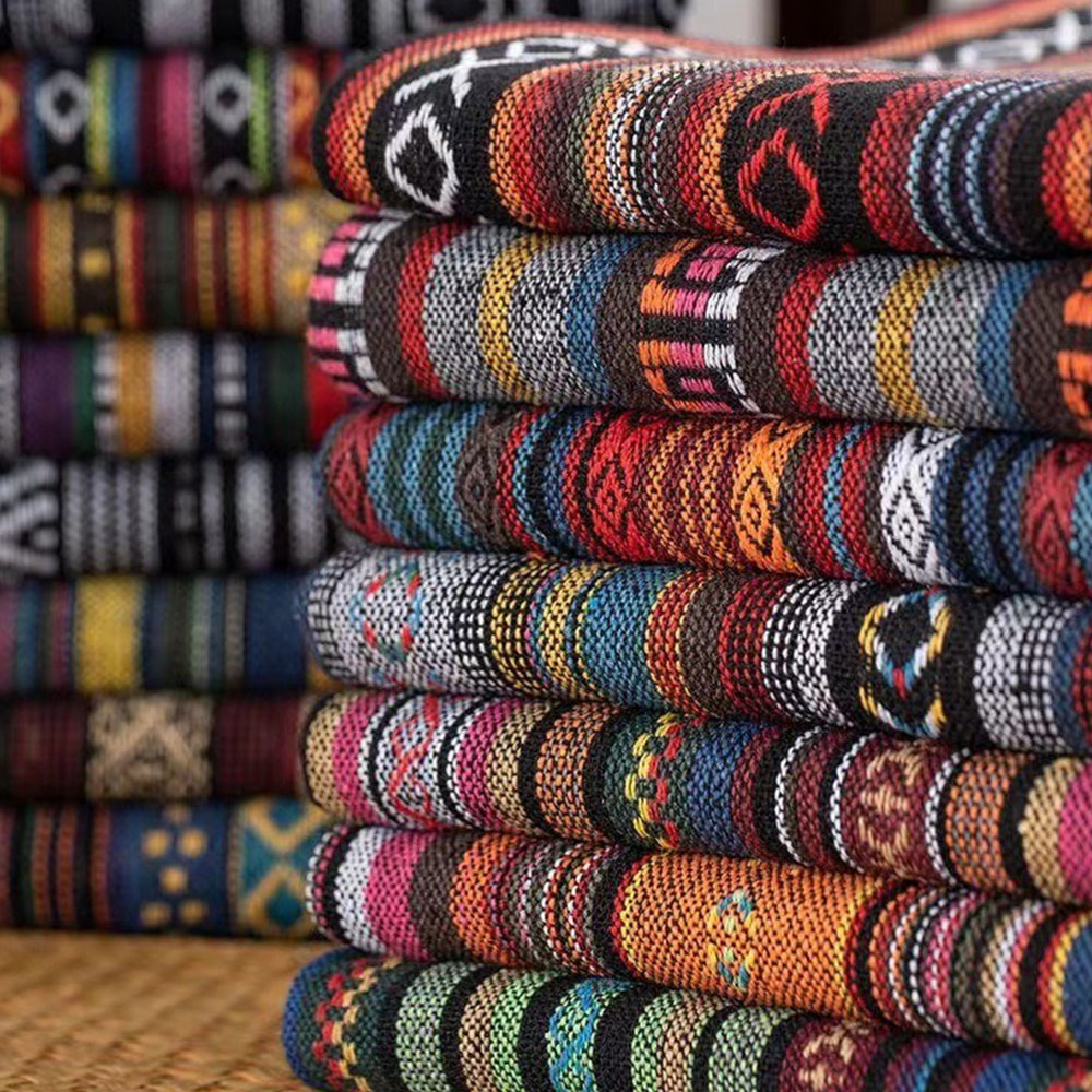 Ethnic Style Cotton Linen Fabr - Linen Table Runner reseña y precio