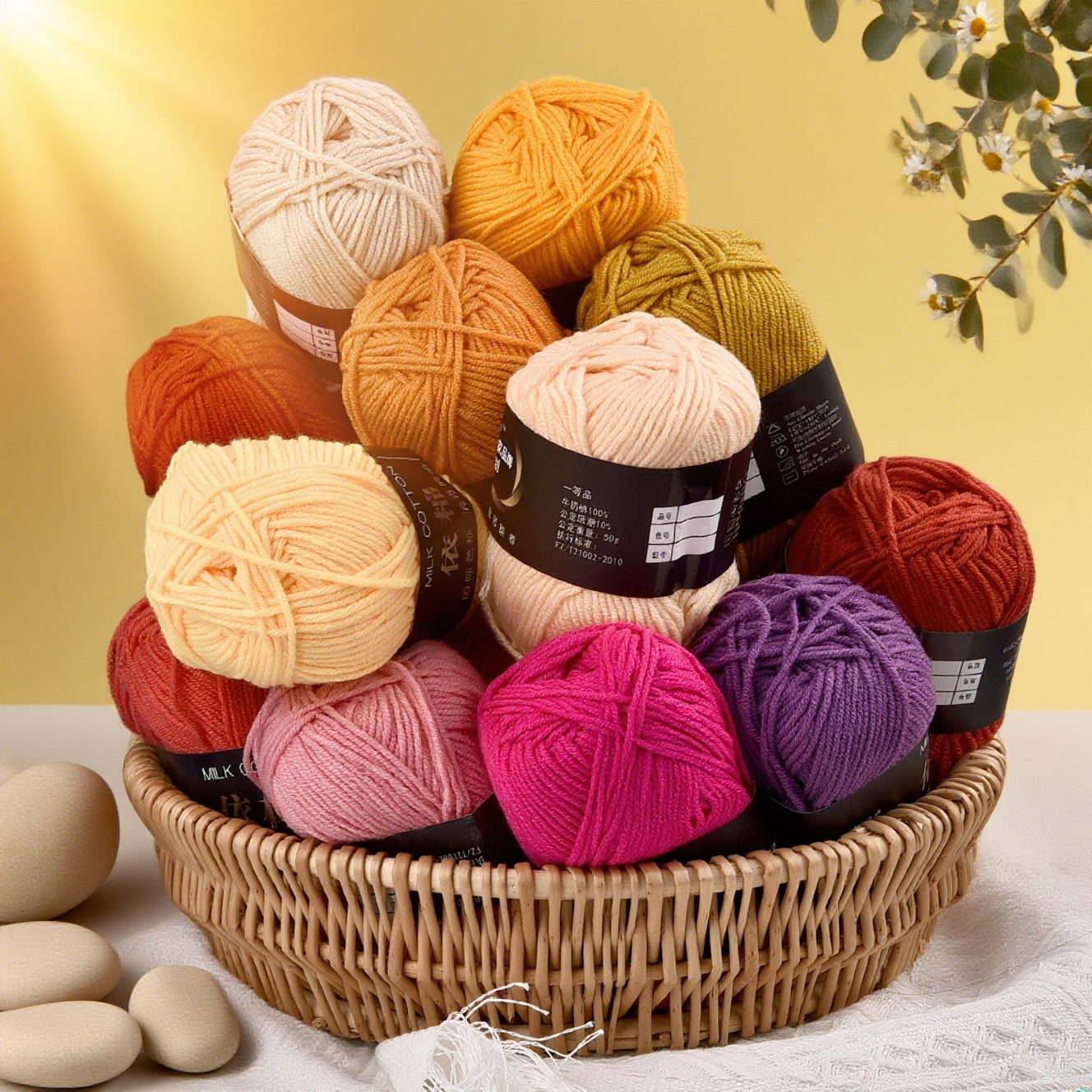 DIY Blended Fabric Soft Cotton - Yarn Home Decor reseña y precio