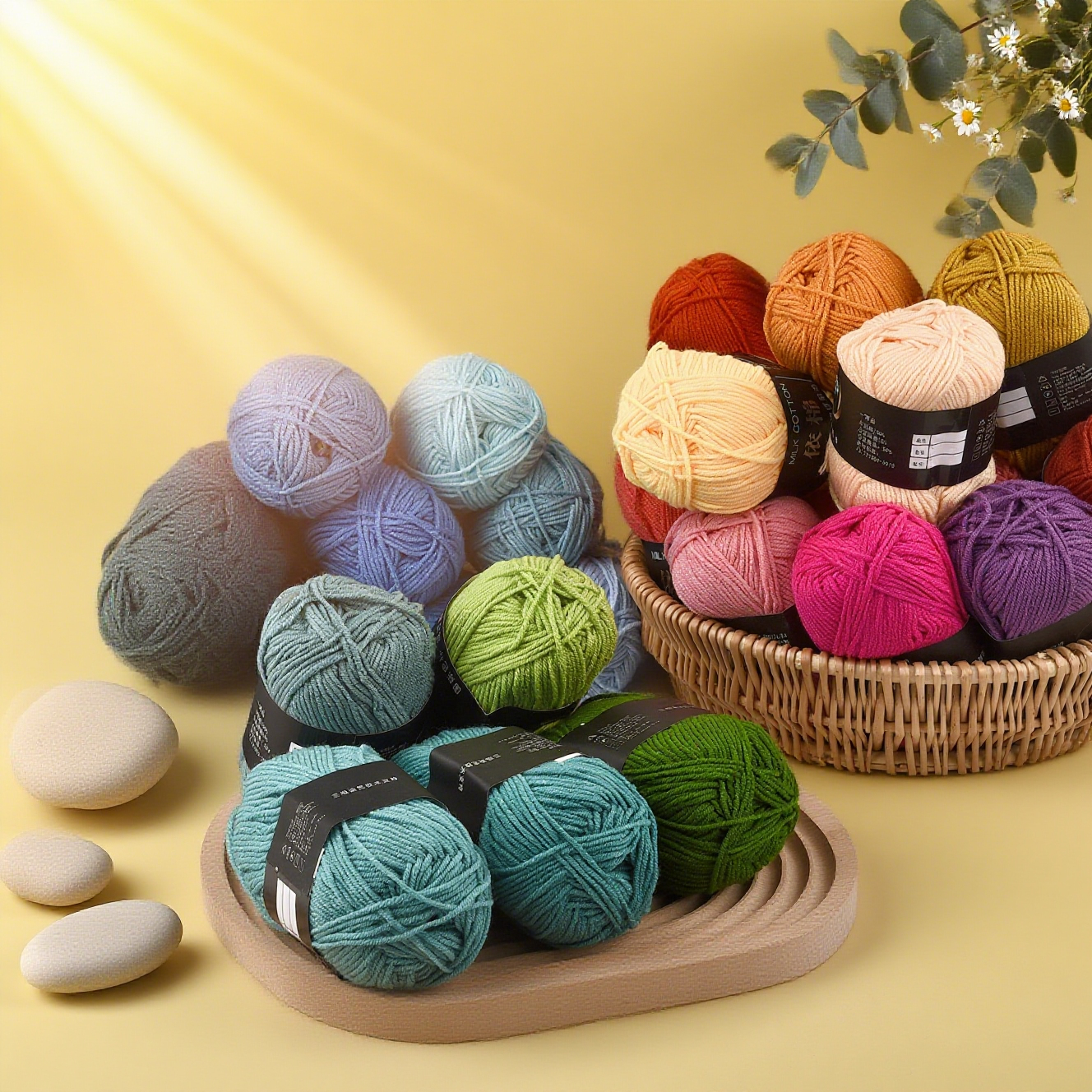 DIY Blended Fabric Soft Cotton - Yarn Home Decor reseña y precio