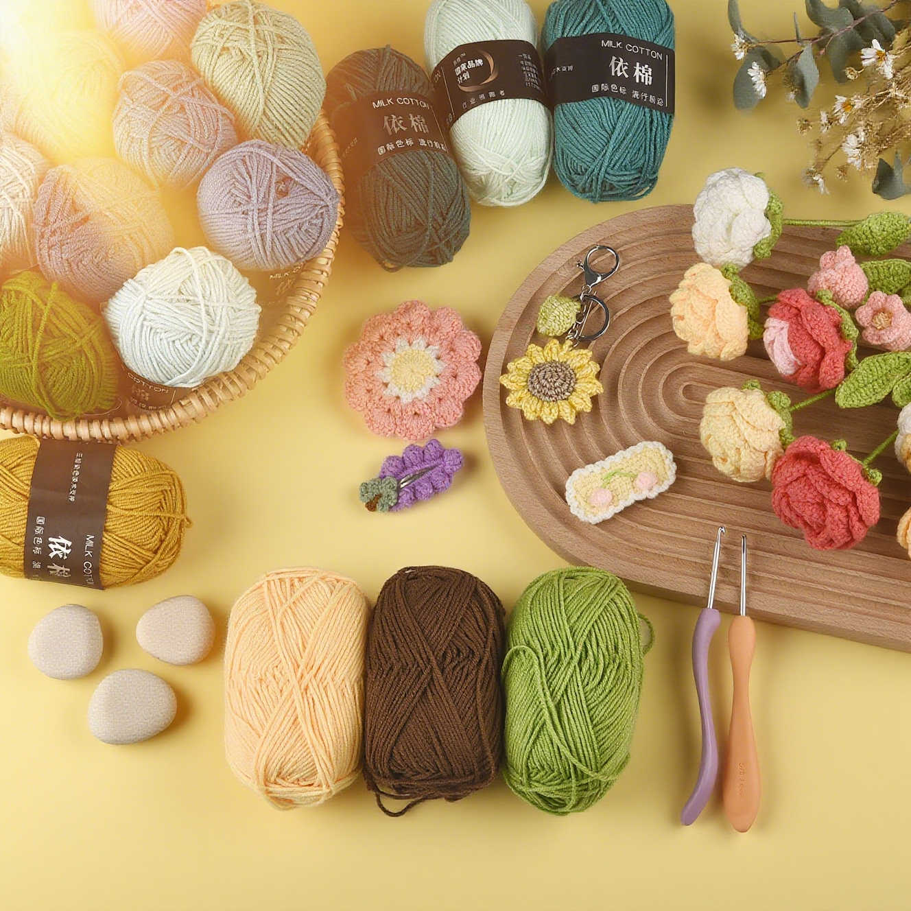 DIY Blended Fabric Soft Cotton - Yarn Home Decor reseña y precio