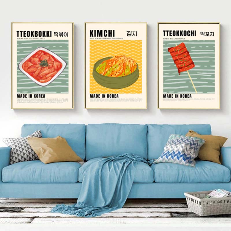 Asian Food Canvas Painting Pos - Home Decor Japandi reseña y precio