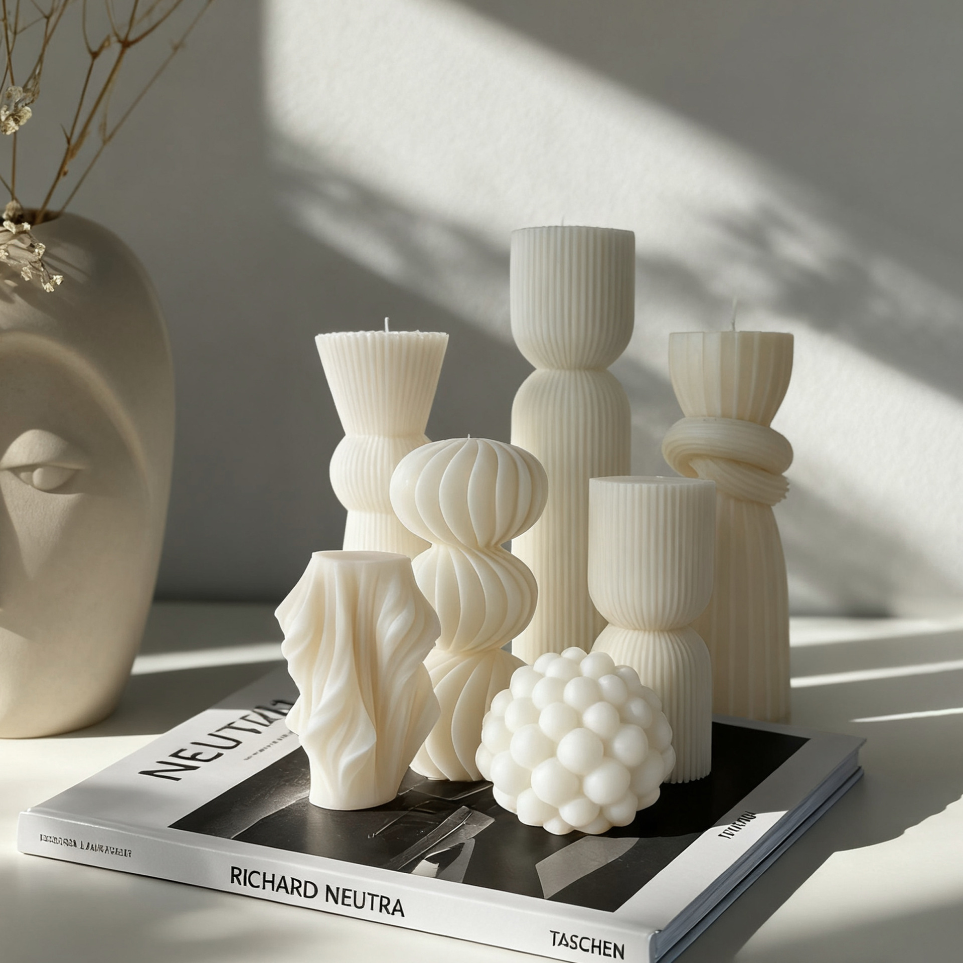 Nordic Minimalist White Scente - Home Decor Japandi reseña y precio