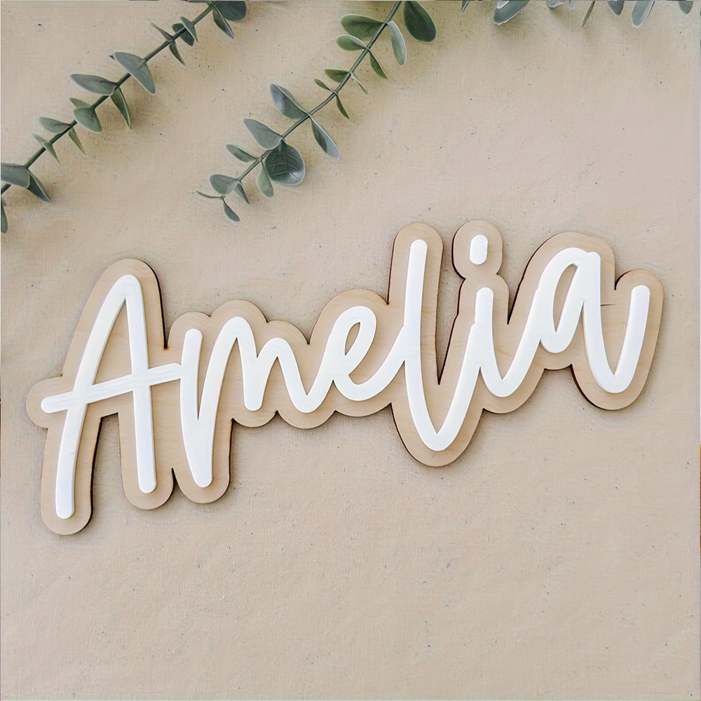 Customizable Double-Layered Wo - Home Decor Wall Art reseña y precio