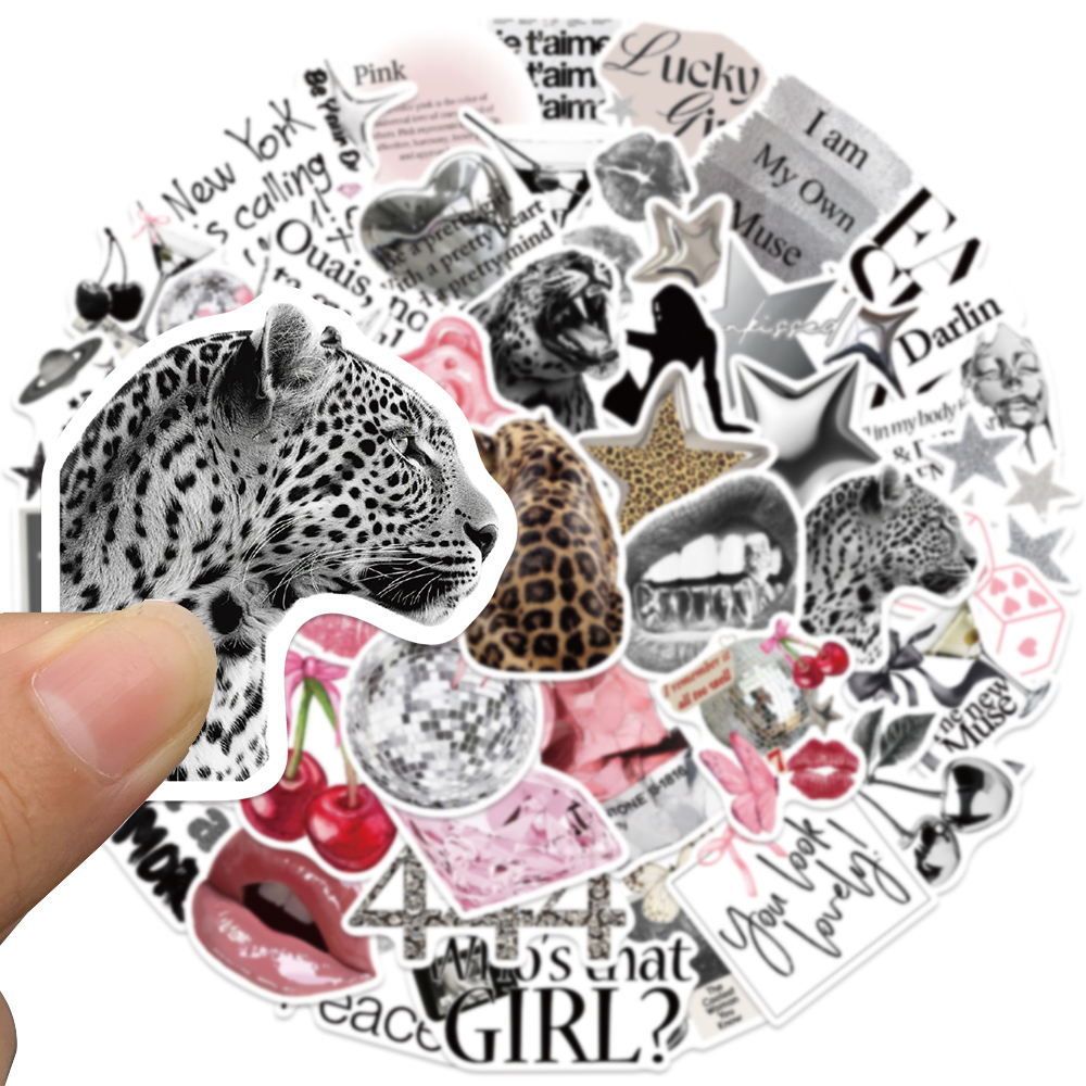 50pcs Silver Lucky Sticker Fas - Home Decor Wall Panels reseña y precio
