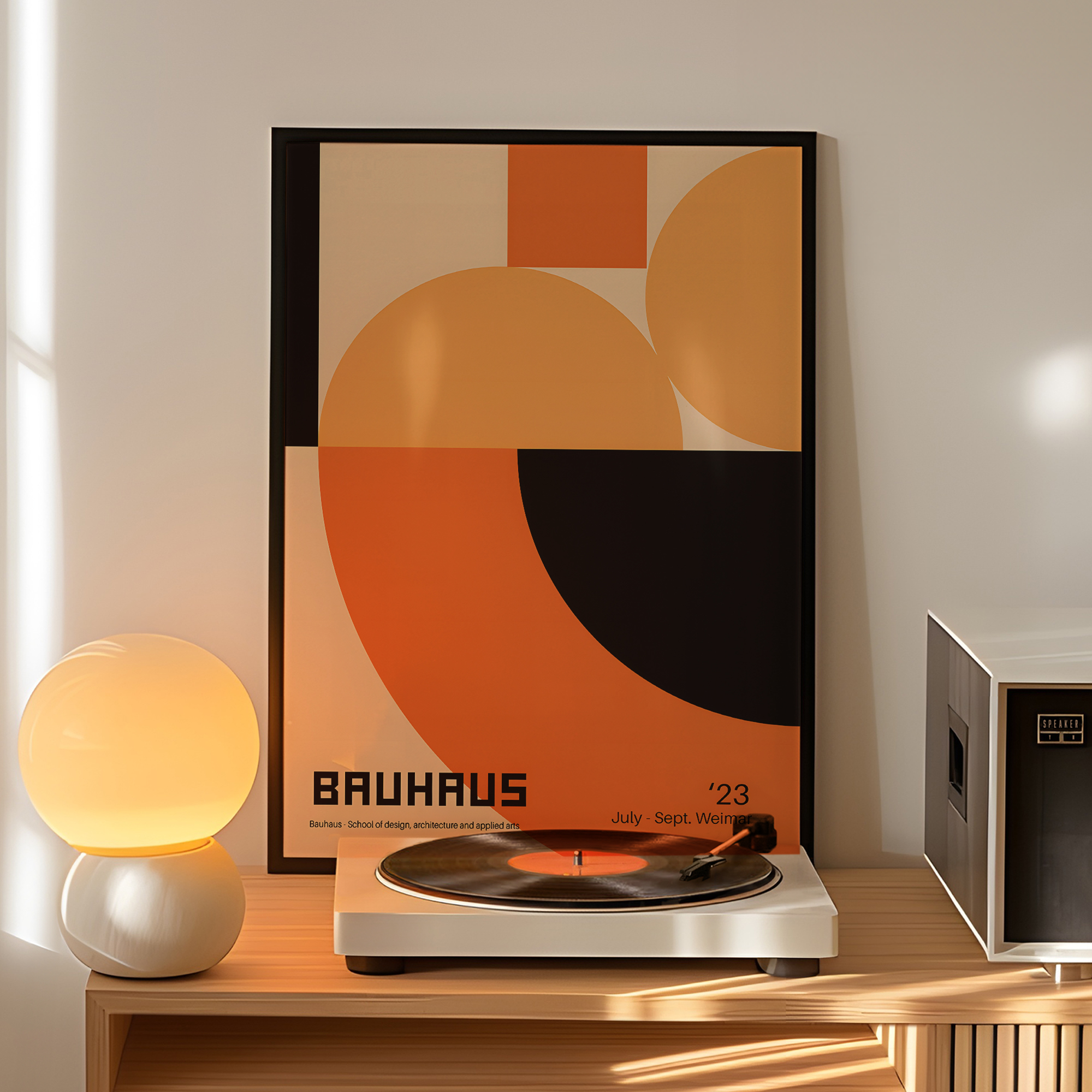 Modern Geometry Bauhaus School - Home Decor On Wall reseña y precio