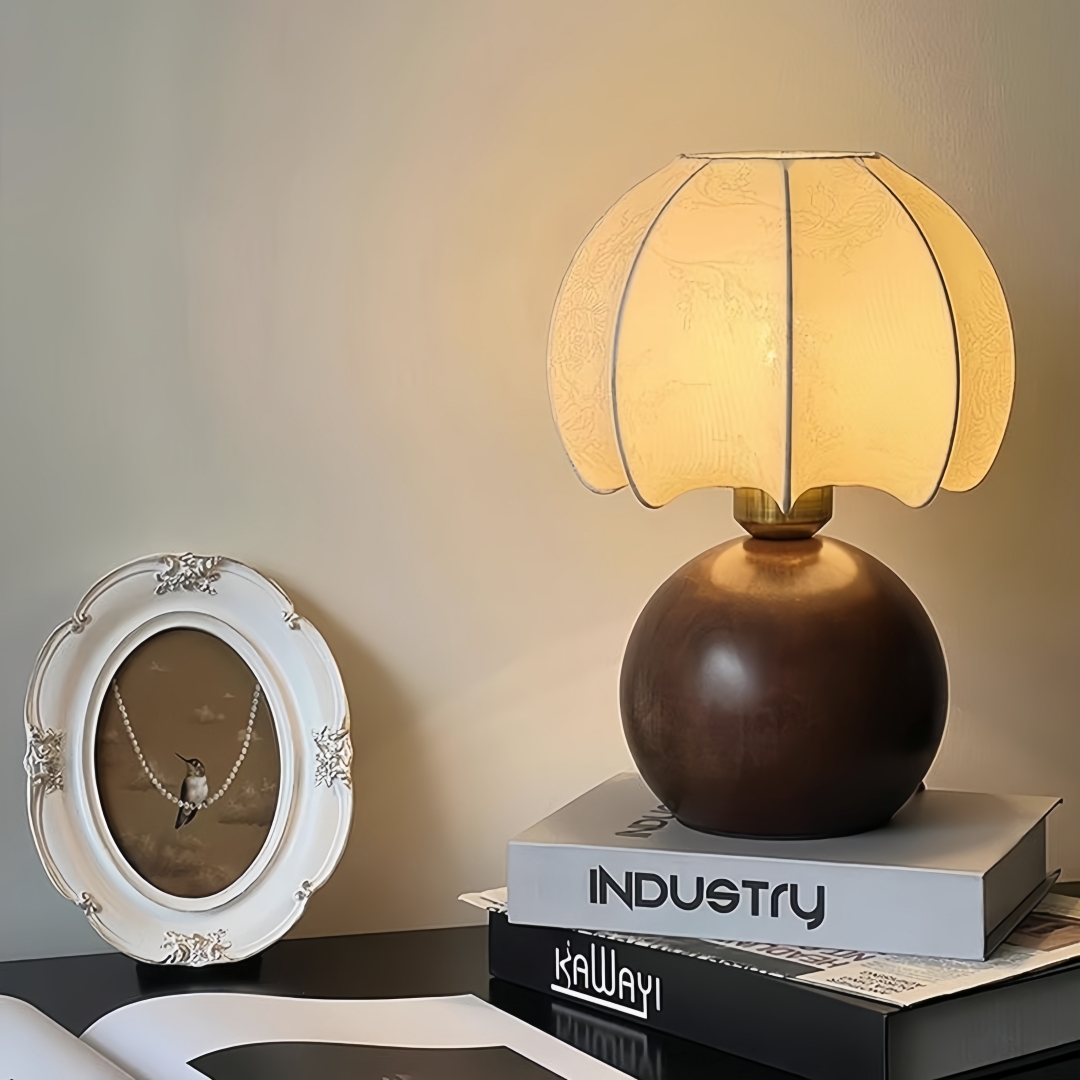 Vintage floral table lamp, med - Home Decor Gold reseña y precio