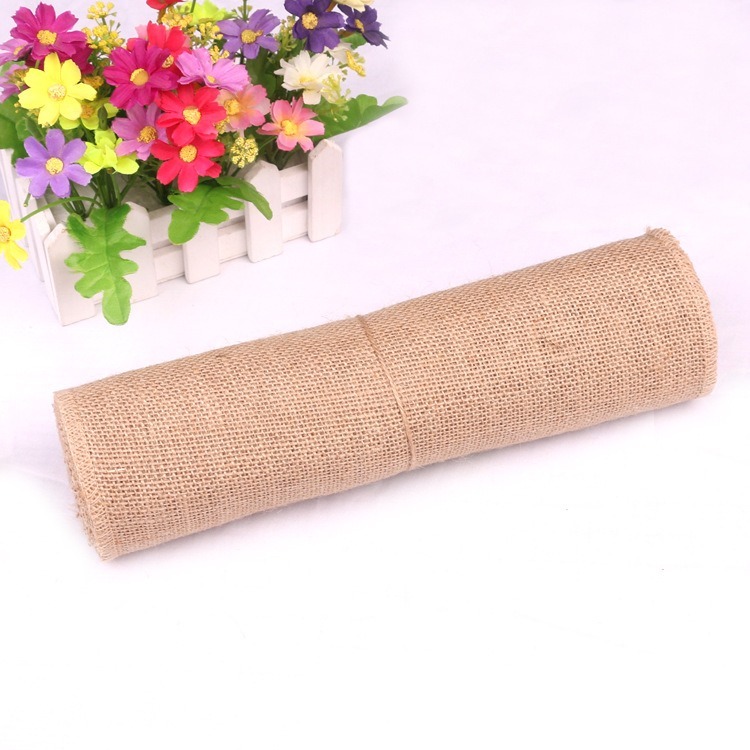 5-30CM natural jute linen fabr - Linen Table Runner reseña y precio