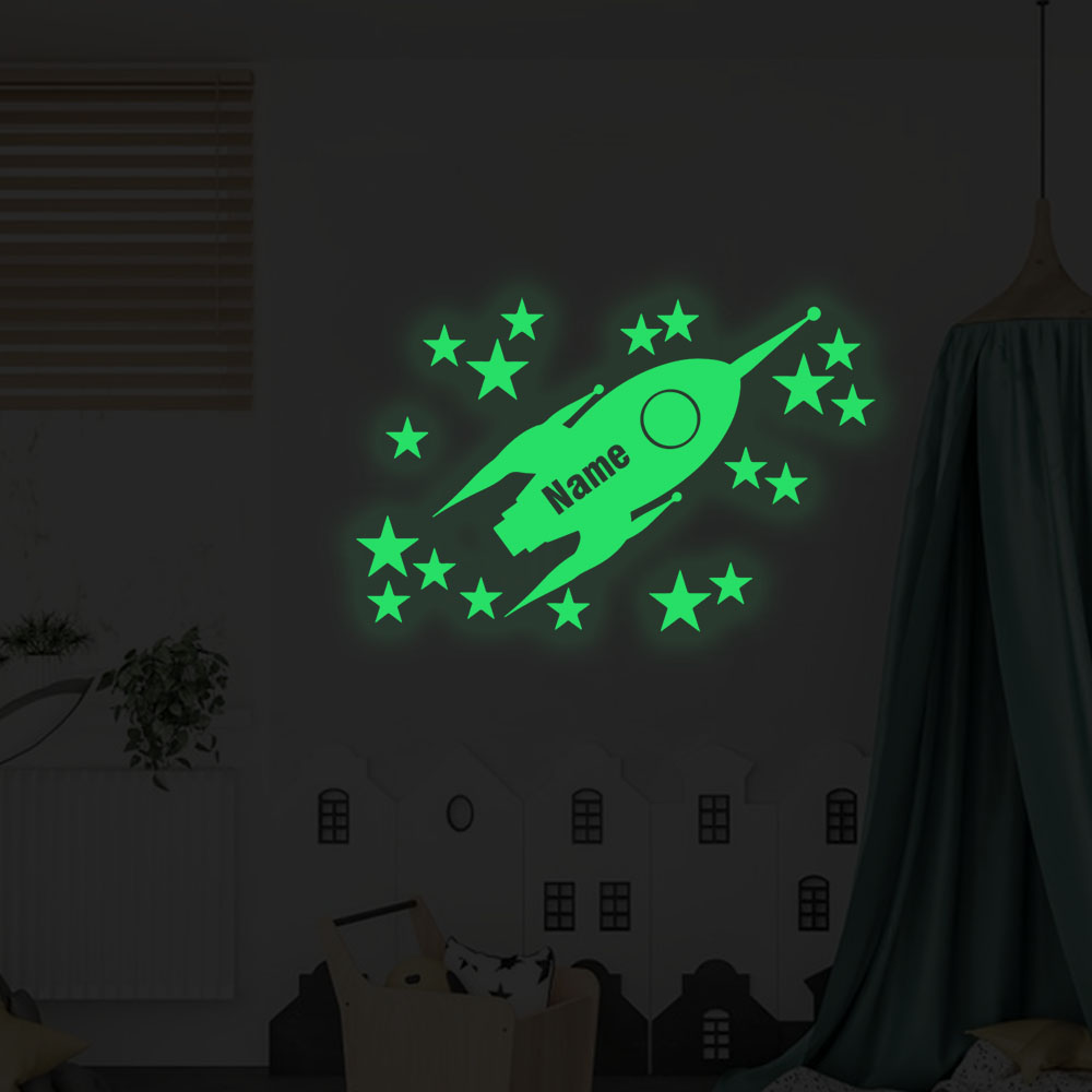 1pc Cartoon Rockets and stars  - Home Decor Wall Stickers reseña y precio