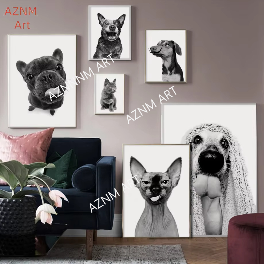 Sphinx Cat French Bulldog Anim - Home Decor Japandi reseña y precio