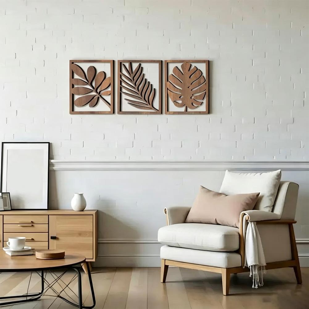 3 Pcs Nordic Style Wood Decor  - Home Decor Wall Panels reseña y precio