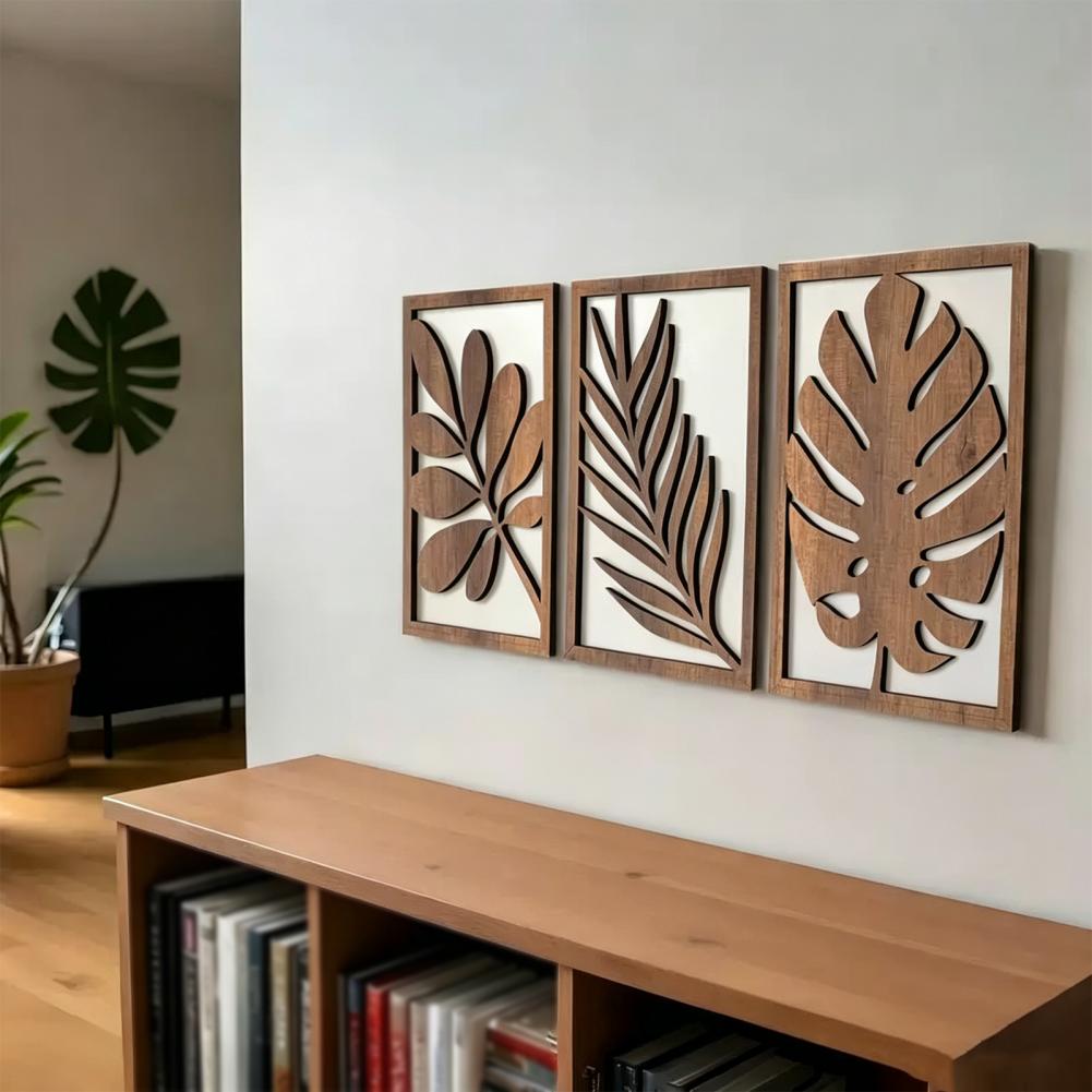 3 Pcs Nordic Style Wood Decor  - Home Decor Wall Panels reseña y precio