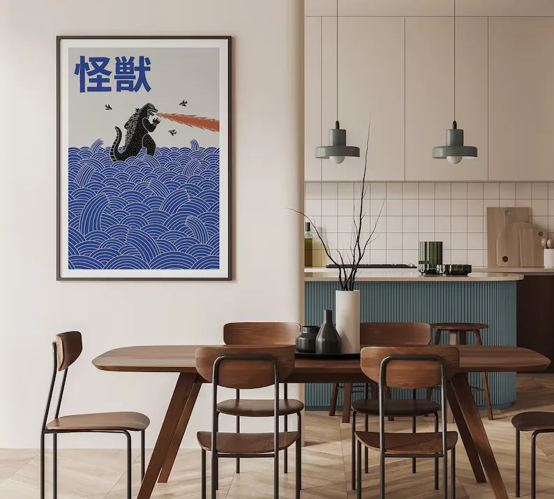 Japanese Contemporary Tokyo Ar - Home Decor Japandi reseña y precio
