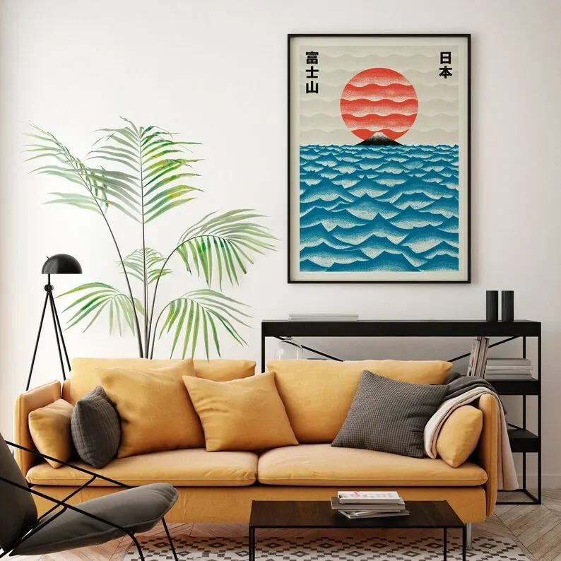 Japanese Contemporary Tokyo Ar - Home Decor Japandi reseña y precio
