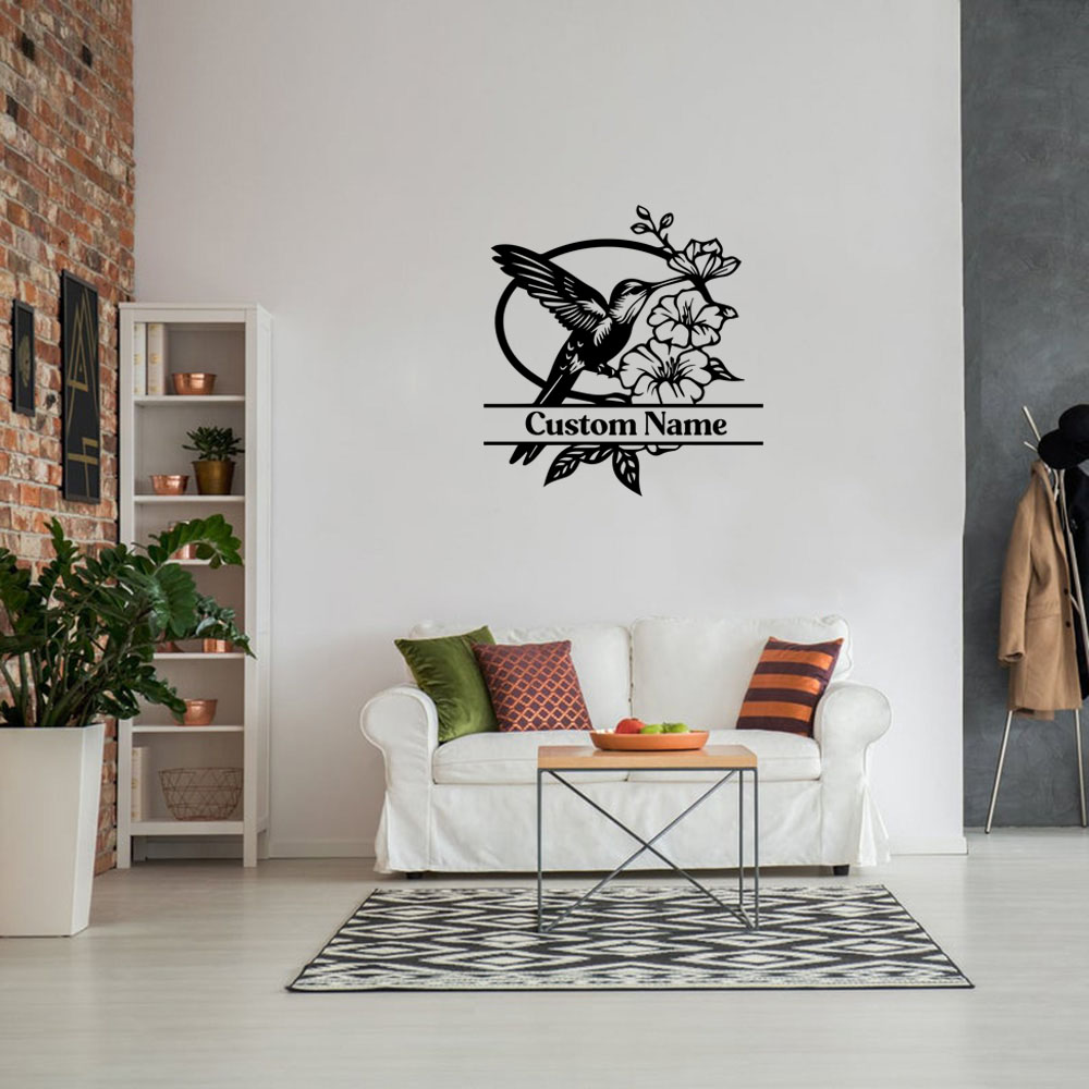 1PC Creative Bird Flower Custo - Home Decor Wall Stickers reseña y precio