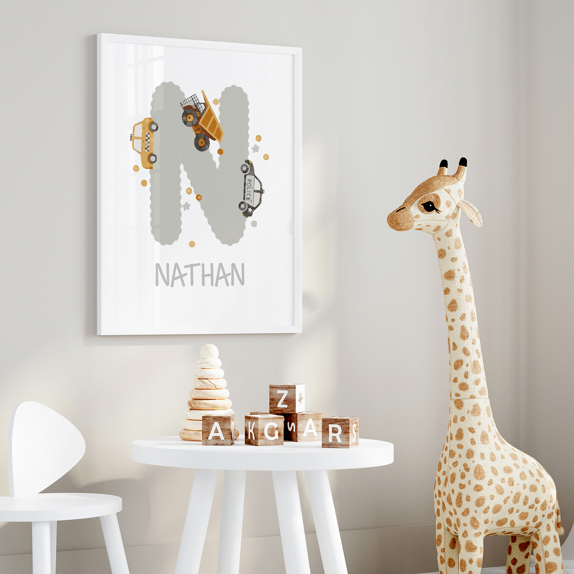 3pcs Personalized Custom Name  - Home Decor On Wall reseña y precio