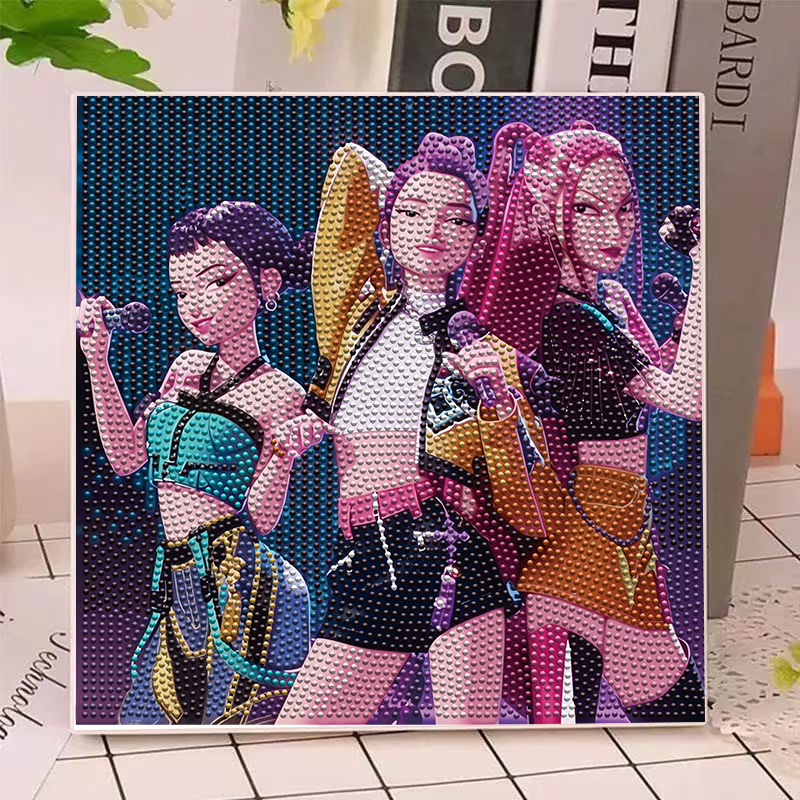 Anime Gilrs Lumi Mila Zoi K-po - Home Decor Wall Art reseña y precio