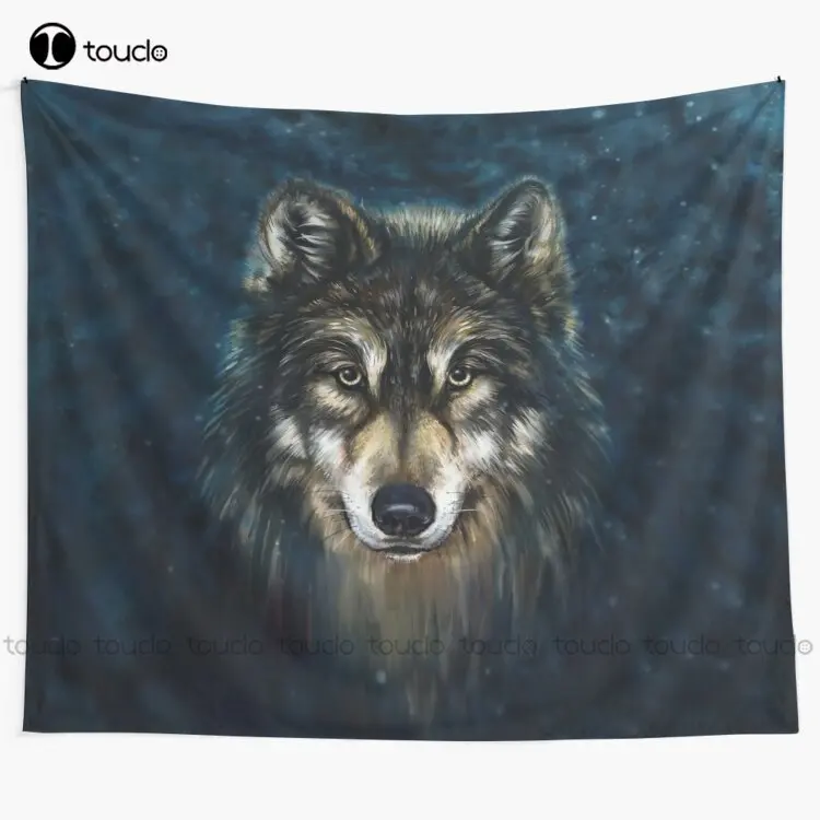 Artistic Wolf Face Tapestry Ta - Home Decor Website Free reseña y precio