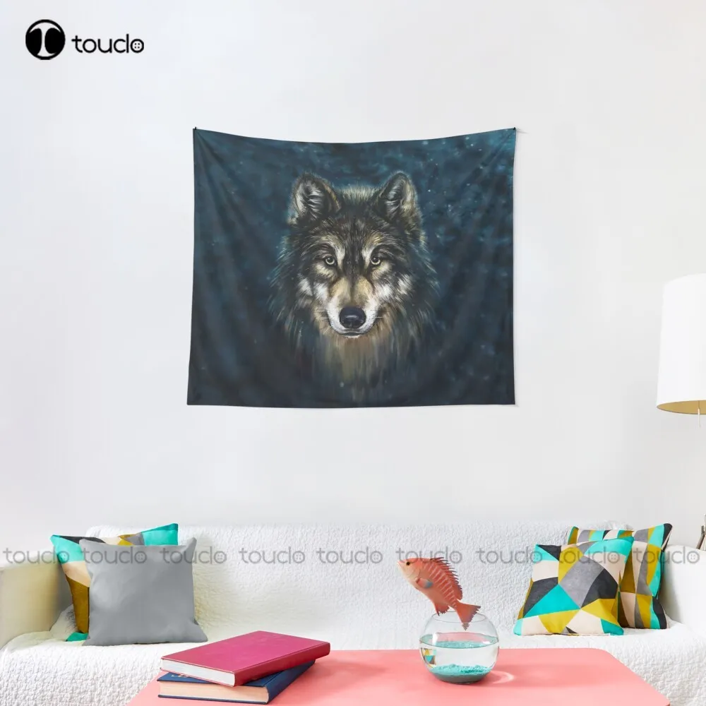 Artistic Wolf Face Tapestry Ta - Home Decor Website Free reseña y precio
