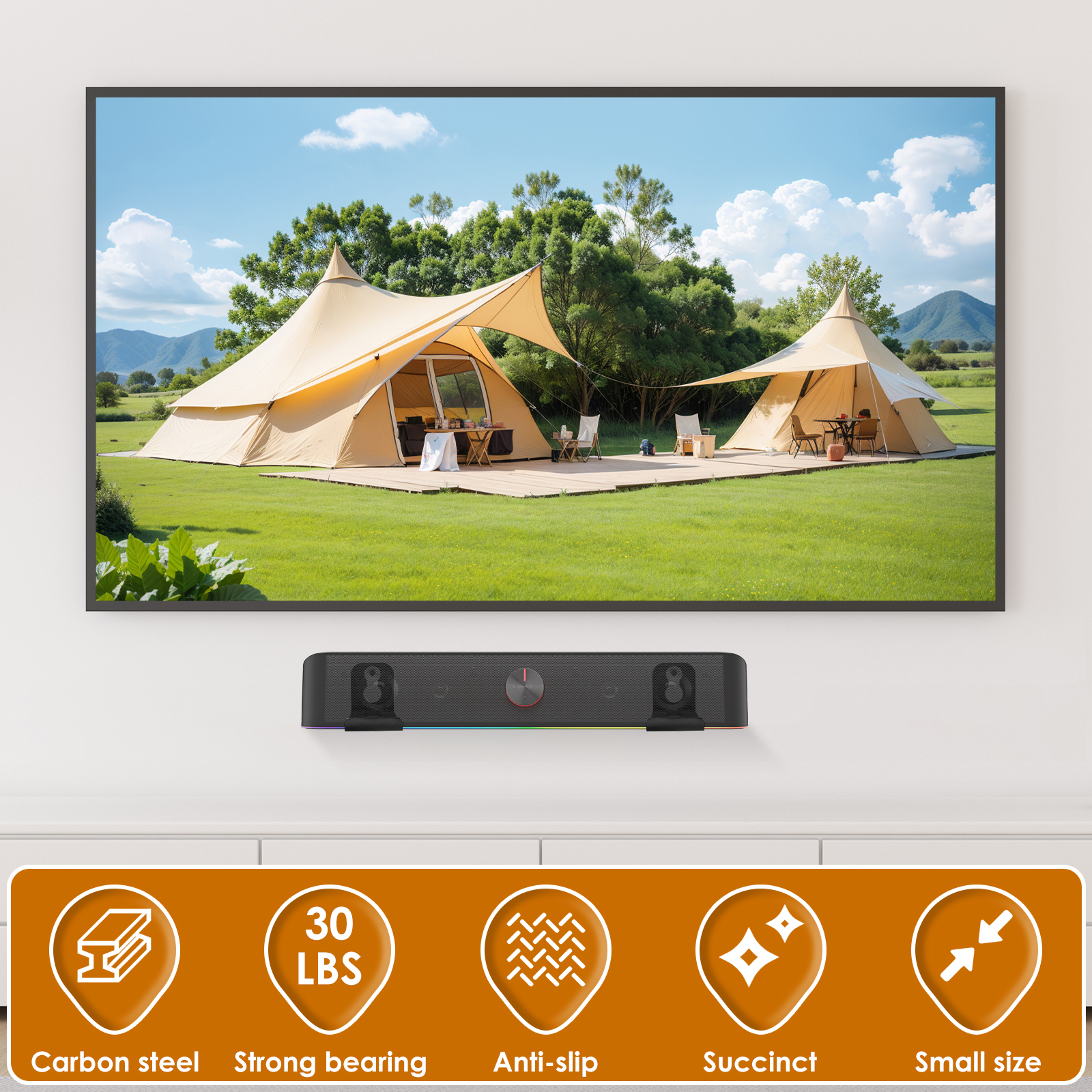 2Pcs Soundbar Speaker Stands W - Home Decor On Wall reseña y precio