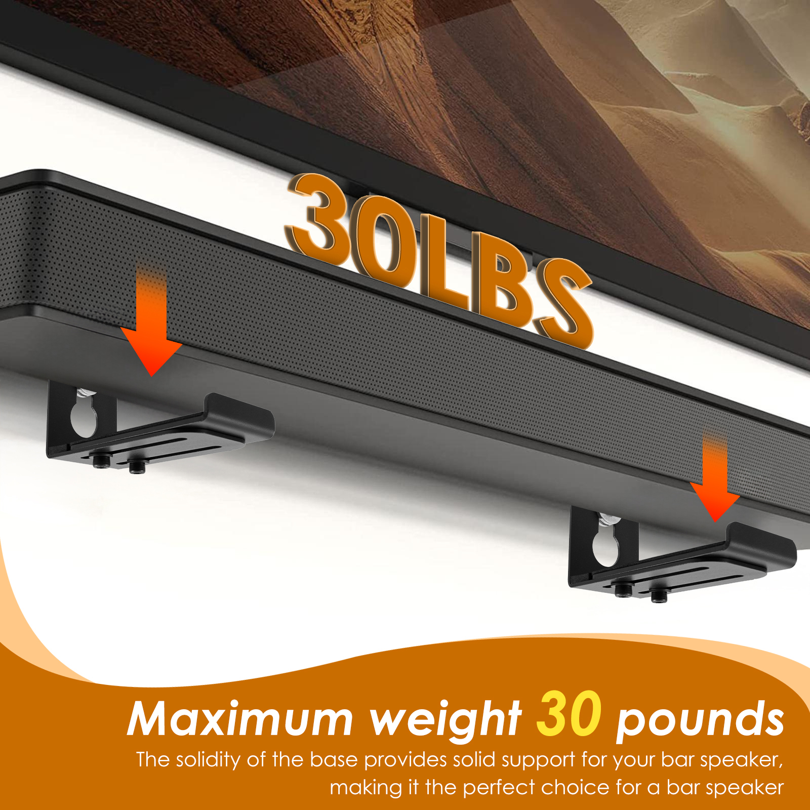 2Pcs Soundbar Speaker Stands W - Home Decor On Wall reseña y precio