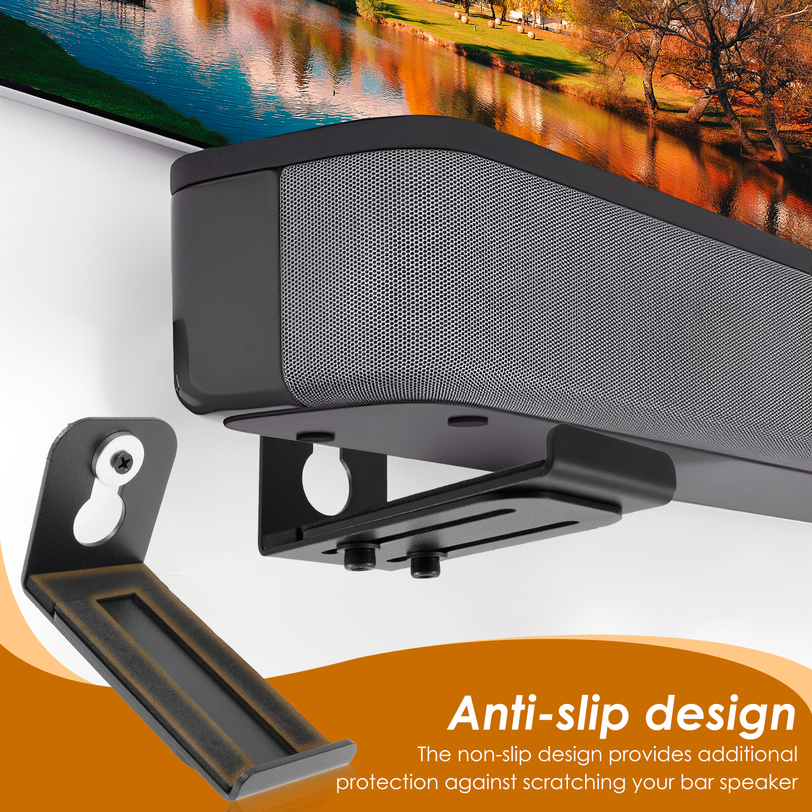 2Pcs Soundbar Speaker Stands W - Home Decor On Wall reseña y precio