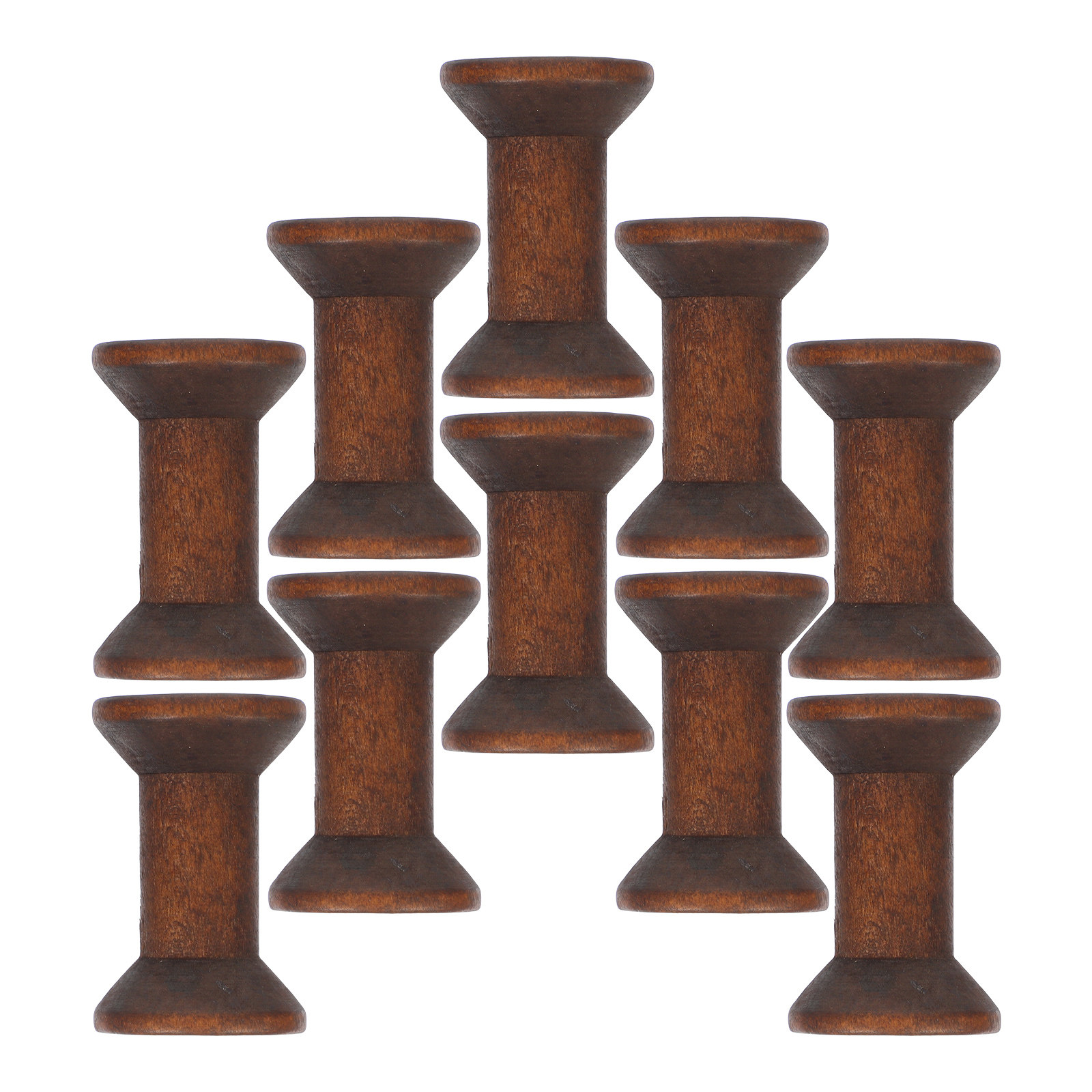10Pcs Handcrafted Wooden Spool - Yarn Home Decor reseña y precio