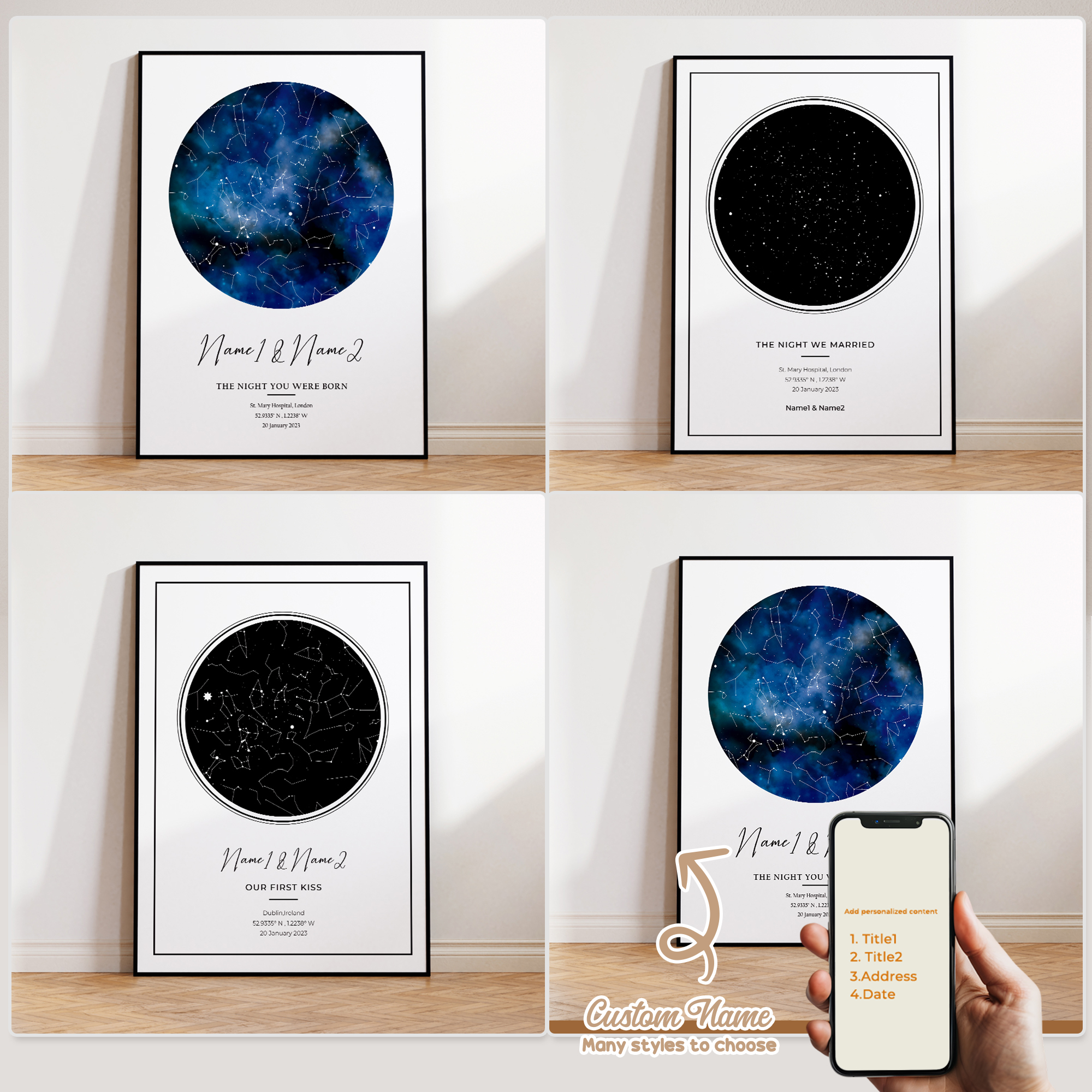 Modern Custom Personalized Nig - Home Decor On Wall reseña y precio