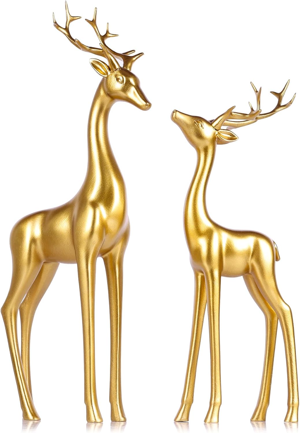 Large Gold Reindeer Figurines, - Home Decor Gold reseña y precio