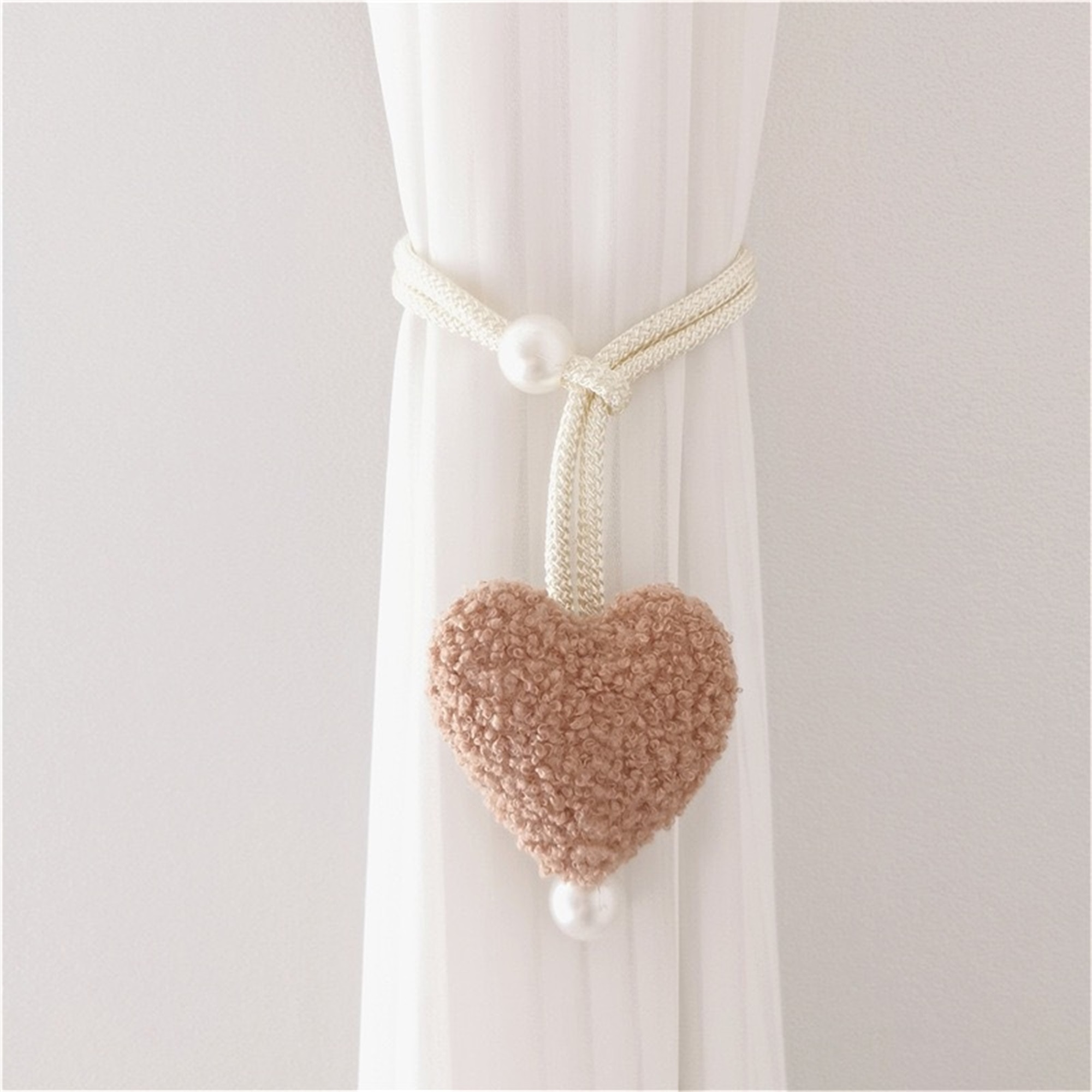 Heart Shaped Curtain Tiebacks  - Yarn Home Decor reseña y precio