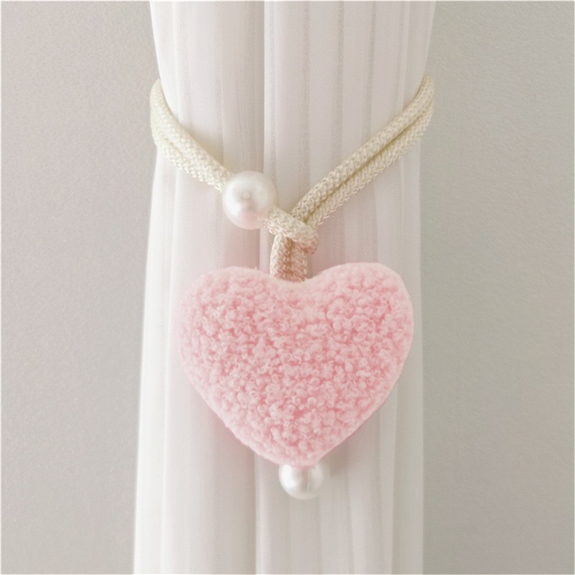 Heart Shaped Curtain Tiebacks  - Yarn Home Decor reseña y precio