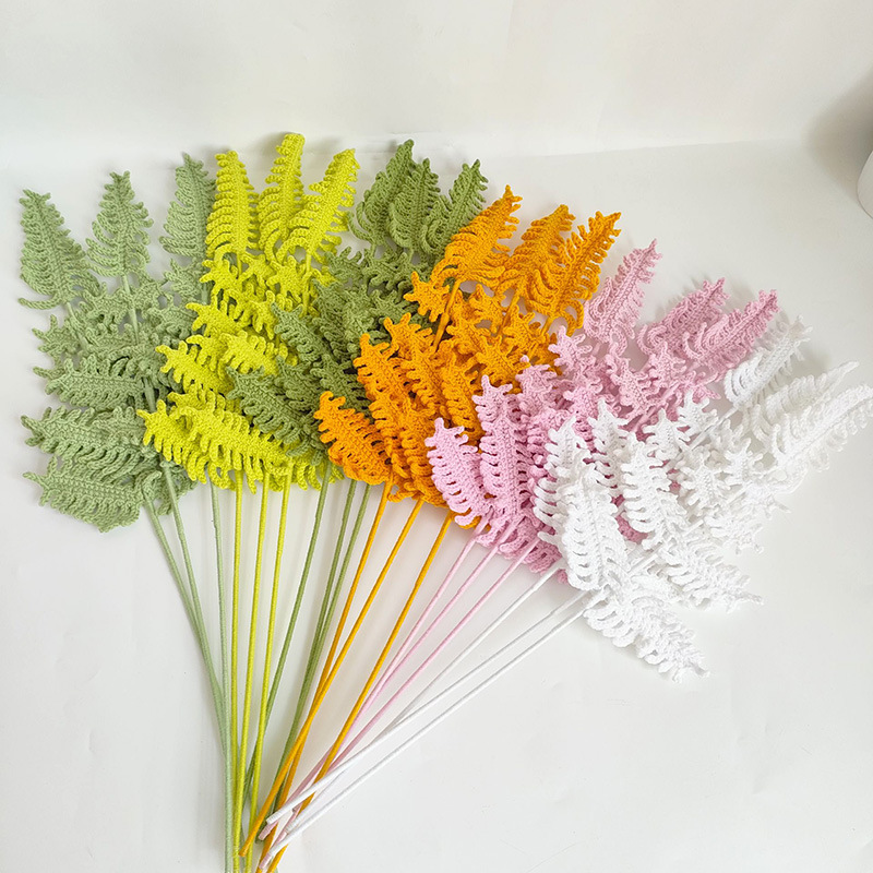 New Flower Bouquet with Fern L - Yarn Home Decor reseña y precio