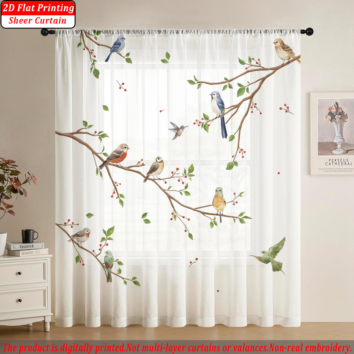 Branches Flying Birds Flat Pri - Home Decor Wall Panels reseña y precio