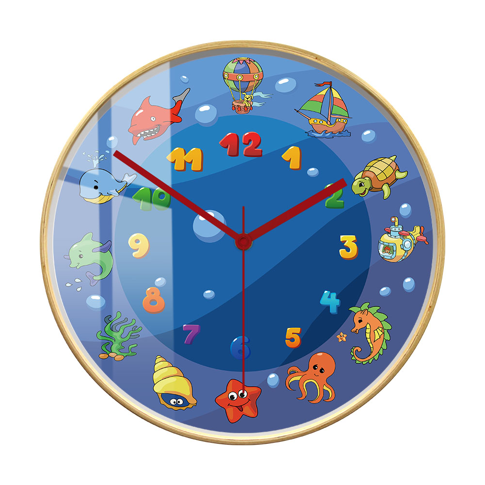 Cartoon Sea Animals Blue Wall  - Home Decor Under 300 reseña y precio