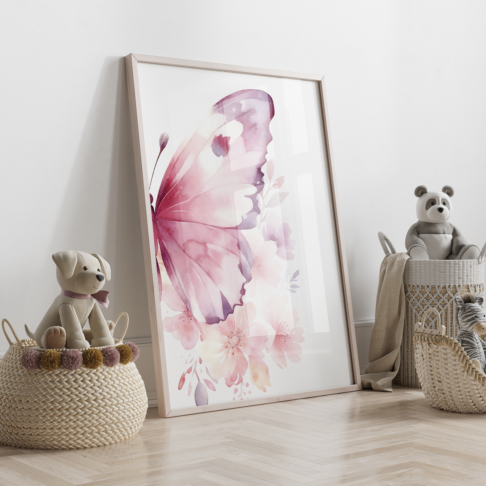3pcs Cartoon Children Pink Lov - Home Decor On Wall reseña y precio