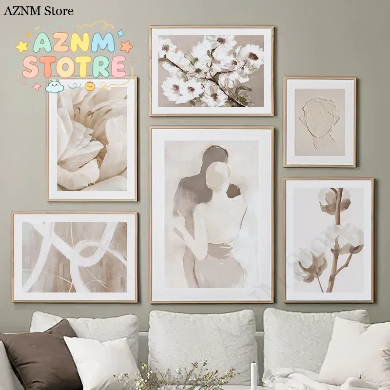 Beige Peach Blossom Swan Lover - Home Decor Japandi reseña y precio