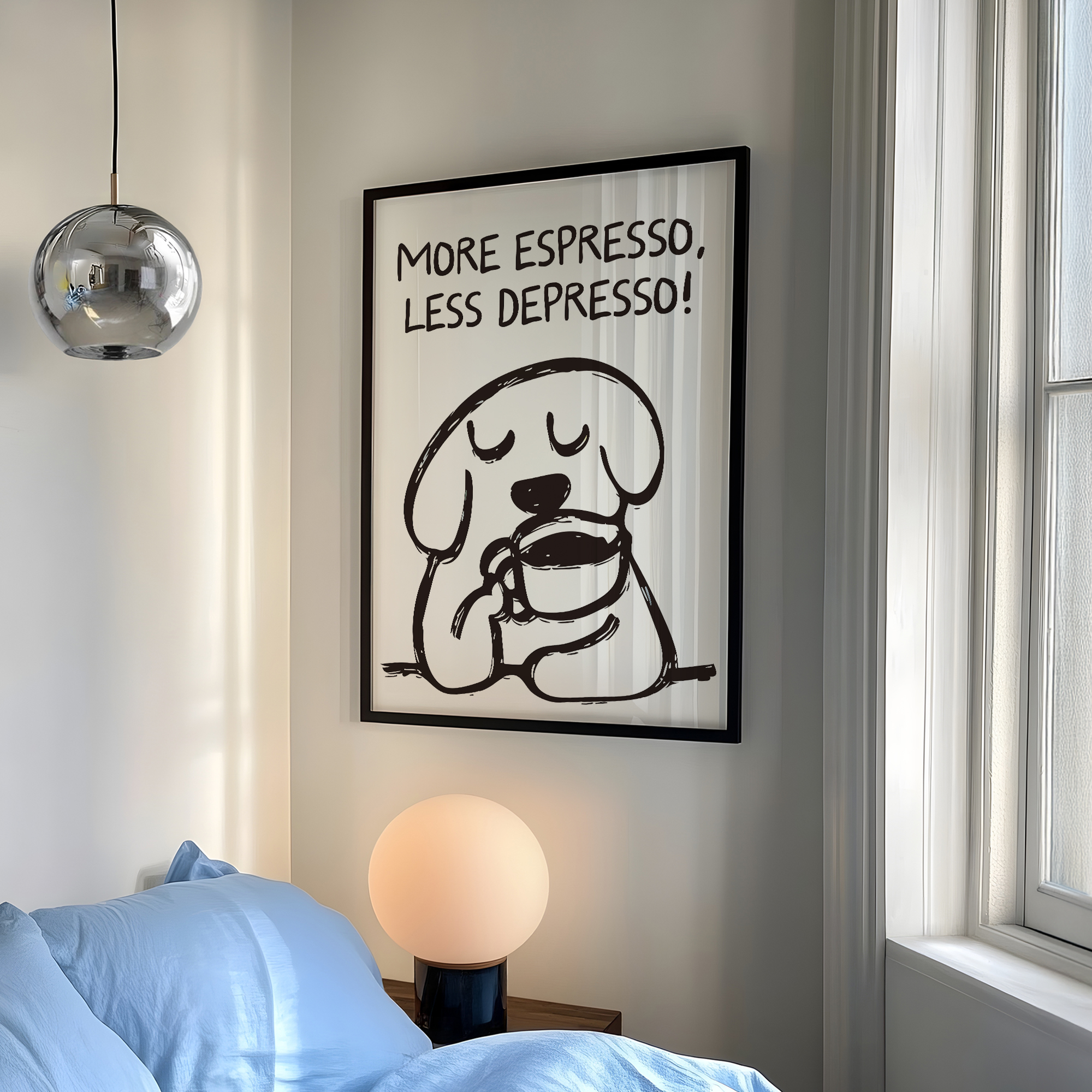 Retro More Espresso Less Depre - Home Decor On Wall reseña y precio