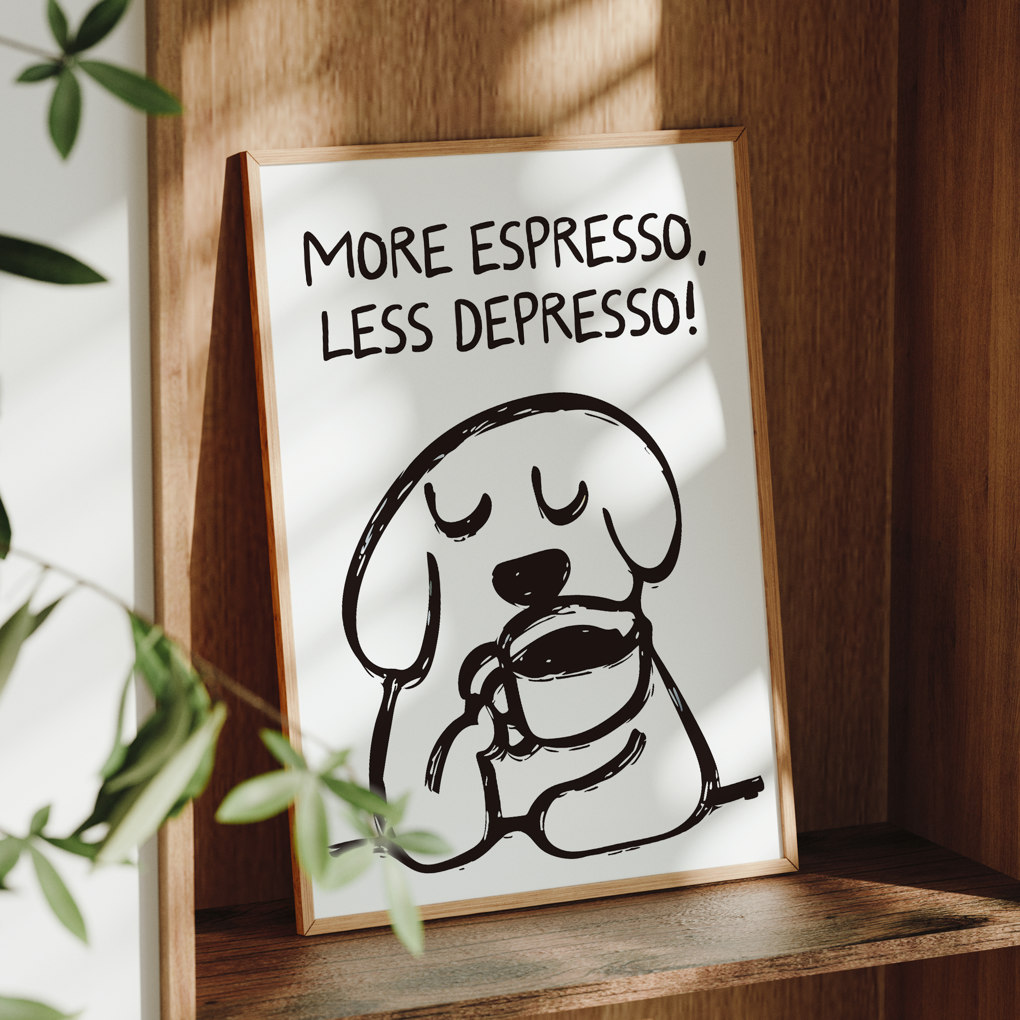 Retro More Espresso Less Depre - Home Decor On Wall reseña y precio