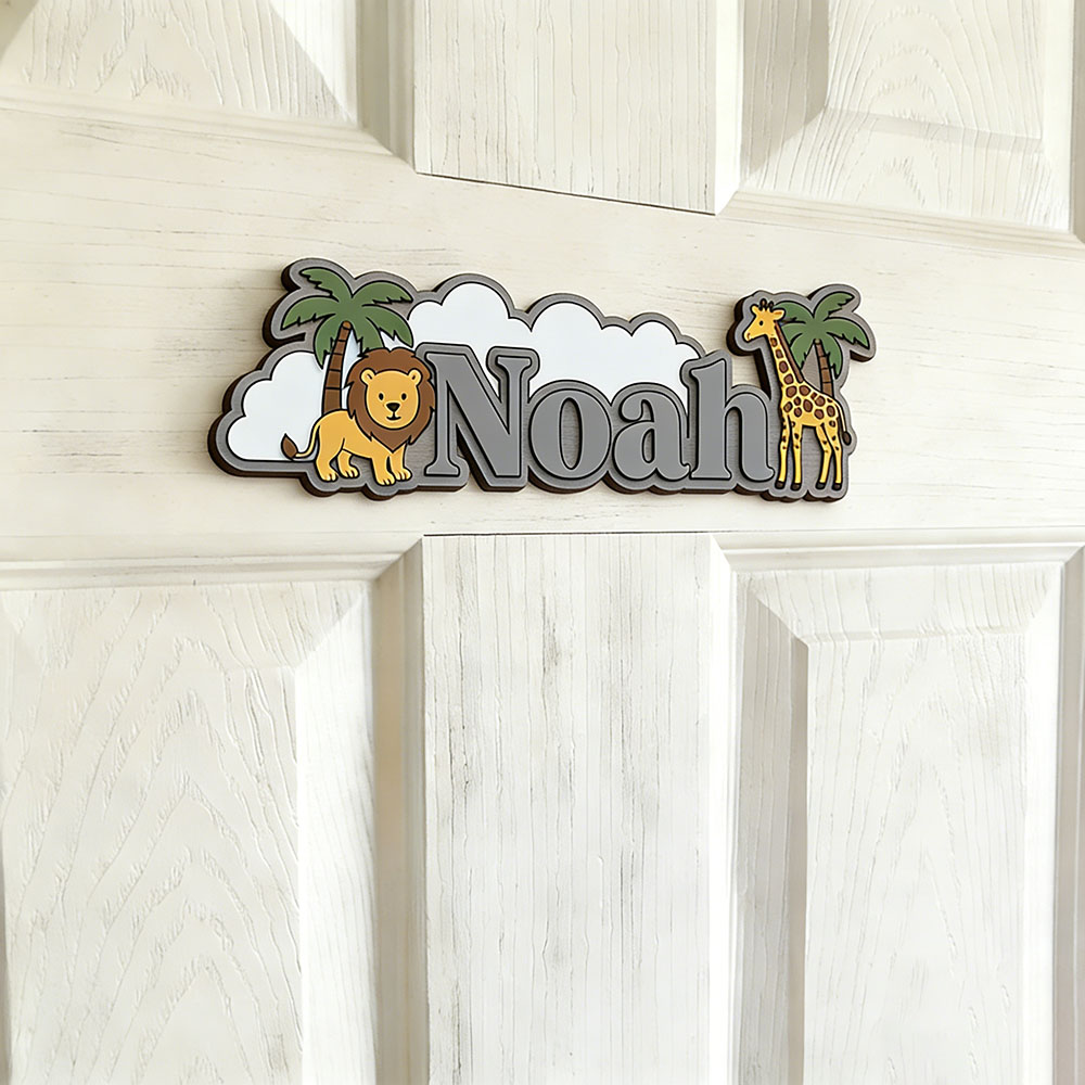 Whimsical Jungle Friends Custo - Home Decor Wall Art reseña y precio