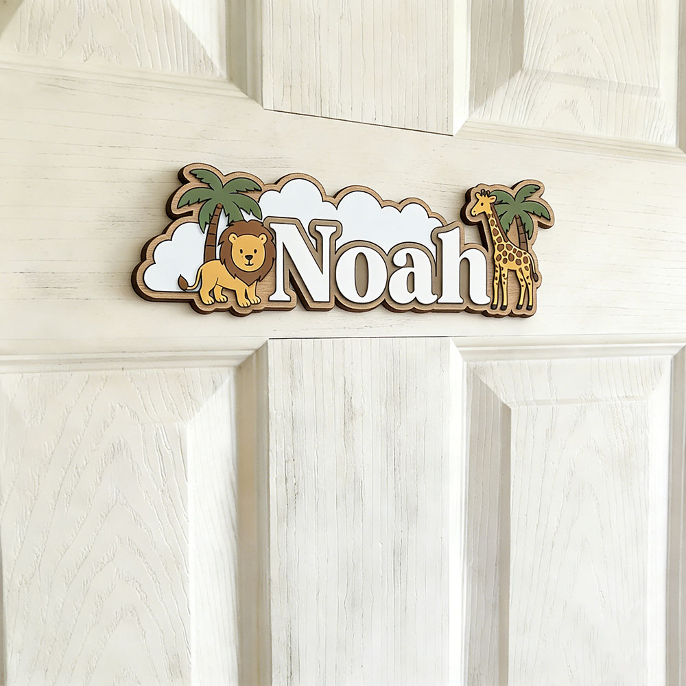 Whimsical Jungle Friends Custo - Home Decor Wall Art reseña y precio