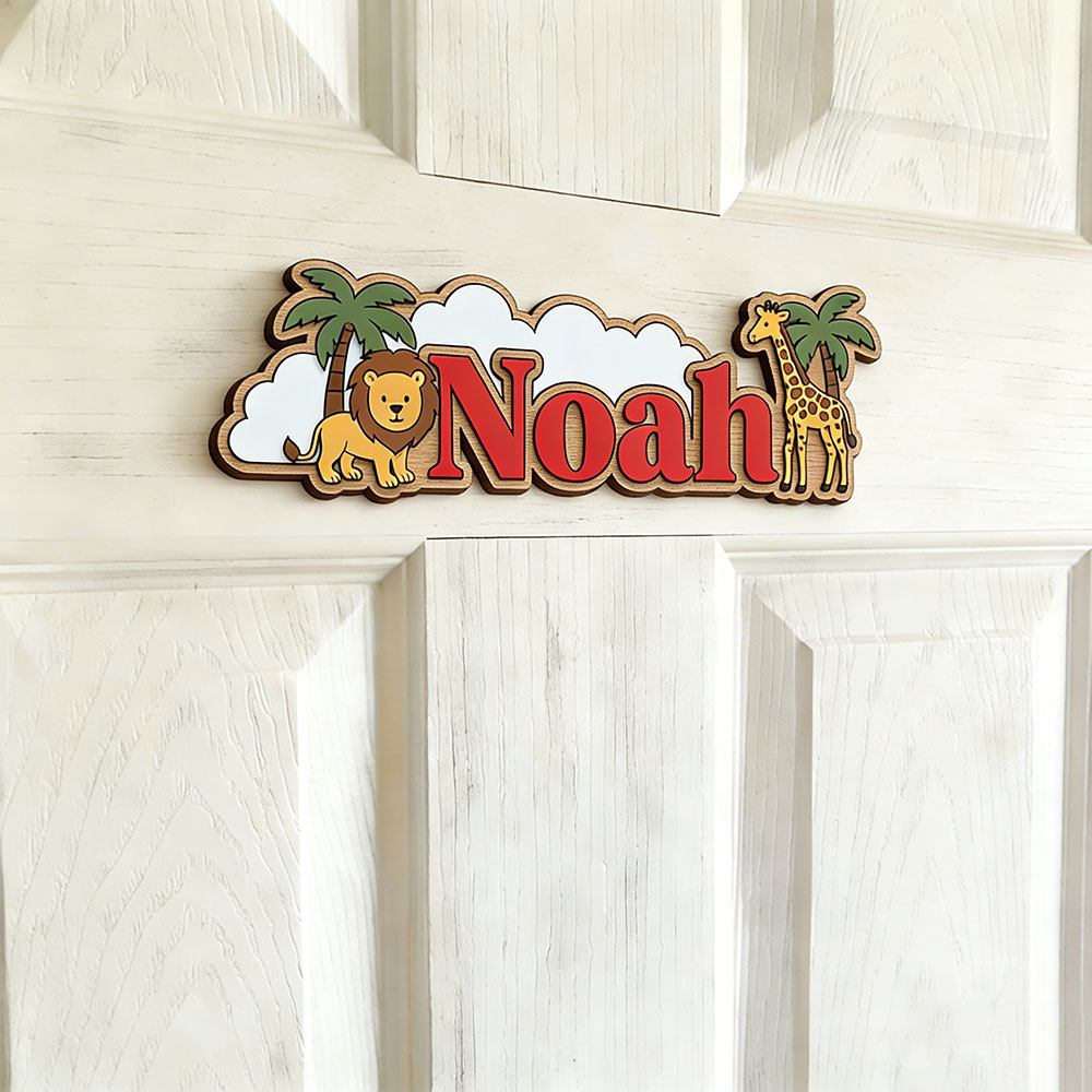 Whimsical Jungle Friends Custo - Home Decor Wall Art reseña y precio