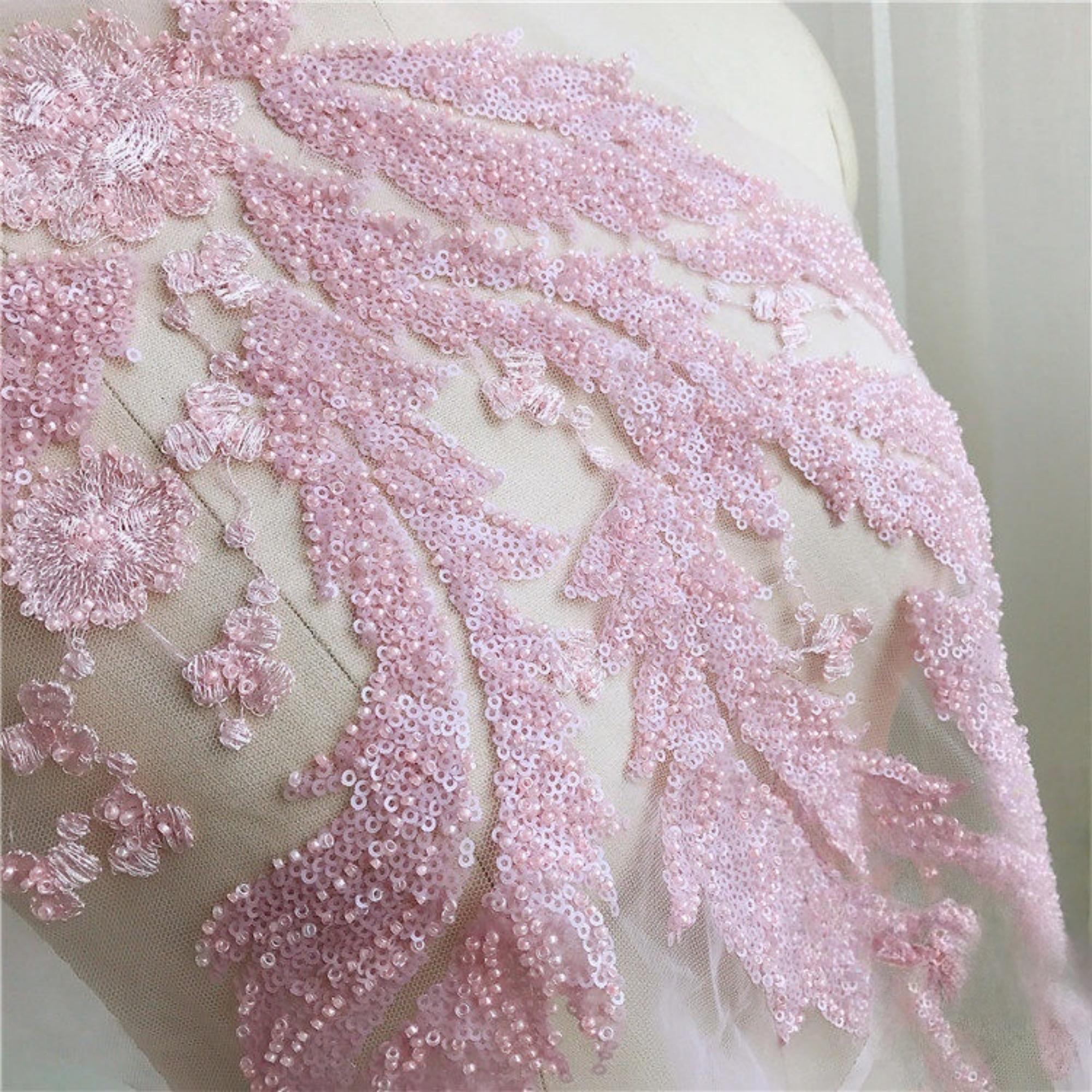 1PCS 34CMX50CM Sparkling Beads - Yarn Home Decor reseña y precio