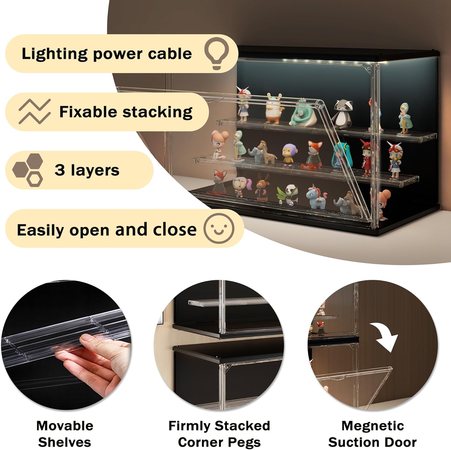3-Tier Stackable LED Display C - H&M Home Decor reseña y precio